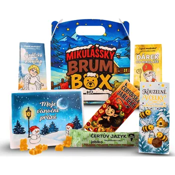 Dárkový potravinový koš Lipoo Mikulášský Brum box 2025