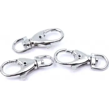 Galanterie Karabina kovová otočná 10 mm nikl, barva Nikl