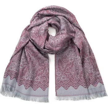 Šála Šál Indie zima - fialkovošedý