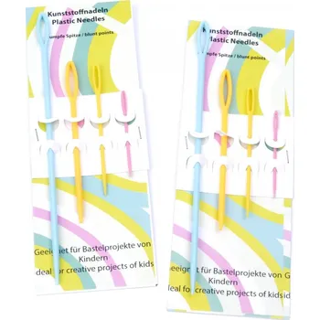 Jehly na vlnu plastové mix velikosti 4 ks, barva Viz foto