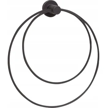 Věšák Hubsch LOOP Dvojitý Věšák na Ručníky - Černý