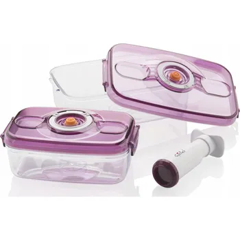 Dóza na potraviny Sada 2 vakuových dóz s pumpičkou Gallet MSV250BOX