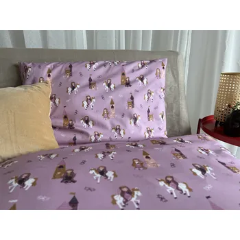 Povlečení Dětské povlečení bavlněný popelín princezny - 140x200 + 70x90 cm (standard)