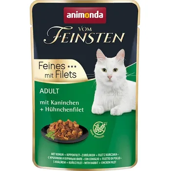 Krmivo pro kočku Animonda Vom Feinsten Adult Feines mit Fillets králík a kuřecí filet 85 g