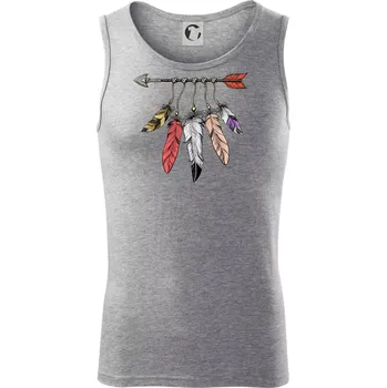 Indiánský šíp - Tílko pánské Core - 2XL ( Tmavě šedý melír )