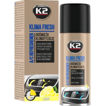 Vůně do auta autoDS K2 Osvěžovač KLIMA FRESH 150&nbsp;ml LEMON