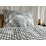 Flanelové povlečení kostička šalvěj - 140x220 + 50x70 cm