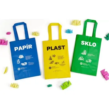 3dílná sada - tašky na tříděný odpad 25 litrů