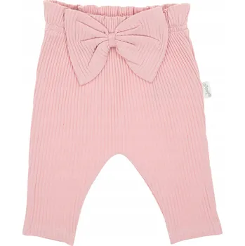 Dívčí oblečení Dívčí kalhoty s mašlí pudrově růžové Nicol, vel. 56