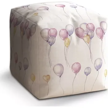 Taburet Sablio Taburet Cube Pastelová oslava: 40x40x40 cm