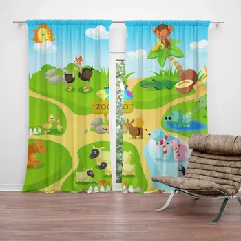 Závěs Sablio Závěs Dětský motiv 3: 2ks 140x250cm