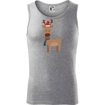 Vánoční sob - Tílko pánské Core - 2XL ( Tmavě šedý melír )