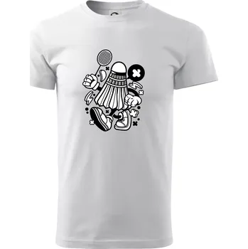 Pánské tričko Badmintoňák - Triko extra velké (5-8XL) - 7XL ( Bílá )