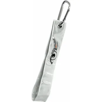 autoDS Přívěšek s karabinou reflexní S.O.R. stříbrný