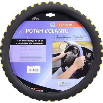 Potah na volant autoDS Potah volantu SOFT žlutý