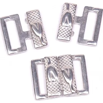 Zapínání na plavky kovová s kytkou šíře 14mm., barva Nikl