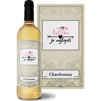 Víno Sablio Bílé víno Moje babička je nejlepší: 0,75 l