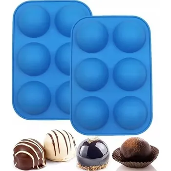 Forma na pečení SILIKONOVÁ FORMA NA SLADKOSTI KOULE POLOKOULE DEZERTY