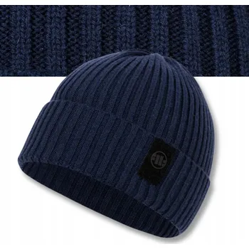 Čepice Pitbull zimní čepice beanie modrá, velikost univerzální