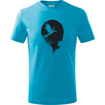 Pánské oblečení Král temné noci, černý tisk - Dětské tričko Basic - 158 cm/12 let