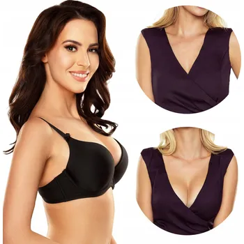 Podprsenka Vivisence 1041 černá hladká podprsenka 70B PUSH-UP