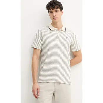 Pánské tričko Bavlněné polo tričko Guess M5GP06.KCSH1 béžová 01X, vel. M