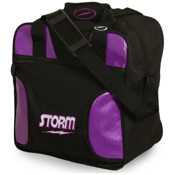 Taška na bowlingovou kouli TAŠKA NA 1 KOULI SOLO ČERNÁ/AMETHYST