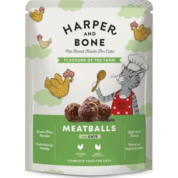 Krmivo pro kočku HARPER and BONE Cat příchutě farmy, kapsička 85g