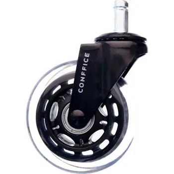 Kancelářská kolečka Conffice, 5 ks, čirá