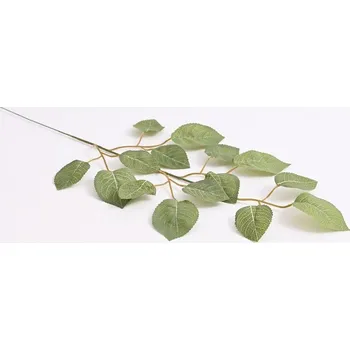 umělá květina Větev s lístky ruže 49 cm, světle zelená