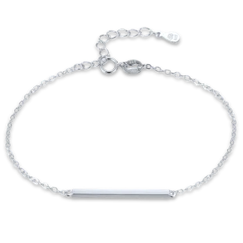 Náramek Moonlit Stříbrný minimalistický náramek s tyčinkou