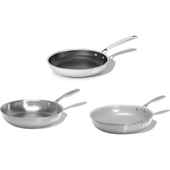 Pánev Elmich Mix sada pánví 3 ks - nerezová a nepřilnavá pánev