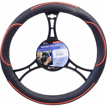 Potah na volant autoDS Potah volantu WAVE červený