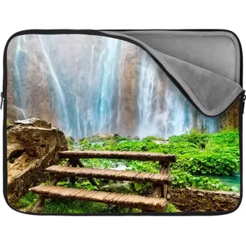 pouzdro na notebook Sablio Obal na notebook Posezení u vodopádu - 17"