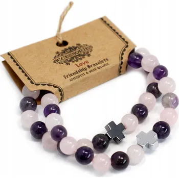 Náramek Pánské Náramky Ancient Wisdom FGB-02 23 cm, vícebarevné, 2 kusy