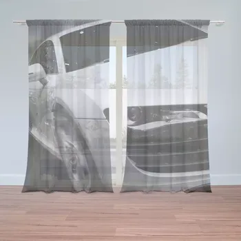 Záclona Sablio Záclony Bílý sporťák: 2ks 150x250cm