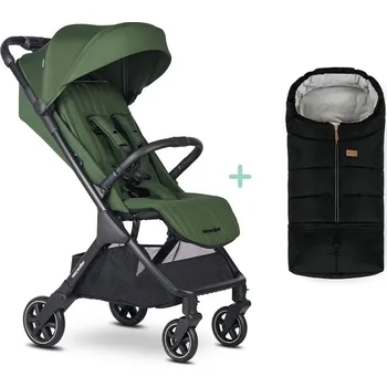 Kočárek EASYWALKER Kočárek sportovní Jackey2 Deep Green + PETITE&MARS fusak Jibot
