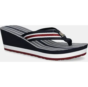 Dámské žabky Žabky Tommy Hilfiger IM PLATFORM BEACH SANDAL FW0FW08371 námořnická modř 59X, EUR 41
