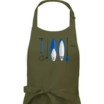 Kuchyňská zástěra Paddleboard set - Pánská zástěra na vaření - Univerzální velikost ( Khaki )