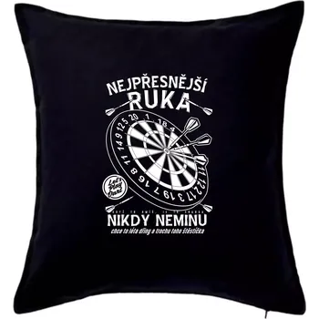 Polštář Nejpřesnější ruka - Polštář 50x50 - 50x50 - Pouze potah ( Černá )