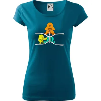 Dámské tričko Elektřina v praxi - Dámské triko Pure - 2XL ( Petrolejová )