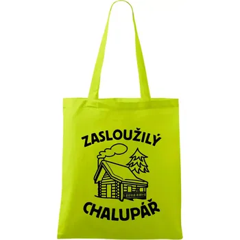Zasloužilý chalupář - Taška bavlněná - 42 x 38 cm ( Limetková )