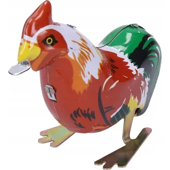 Figurka Wiky Natahovací kovový kohout 8x8 cm