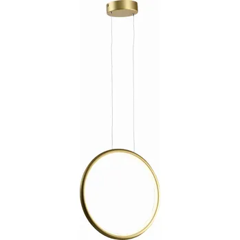 Závěsné svítidlo moderní zlatý kruh vertikální 33 cm LED do obýváku Reality