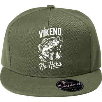 Pánské tričko Víkend na háku, bílý potisk - Kšiltovka, čepice 5P RAP - nastavitelná