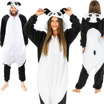 Karnevalový kostým Pyžamo kombinéza kigurumi dámská pánská kostým panda dárek M