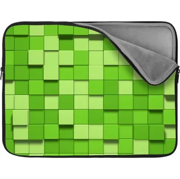 pouzdro na notebook Sablio Obal na notebook Green Blocks 3D - 13"