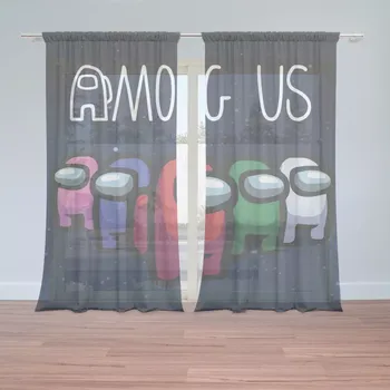 Záclona Sablio Záclony AMONG US ve vesmíru: 2ks 150x250cm