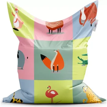 Sedací pytel Sablio Sedací vak Classic Zvířátka ze Zoo - 200x140 cm