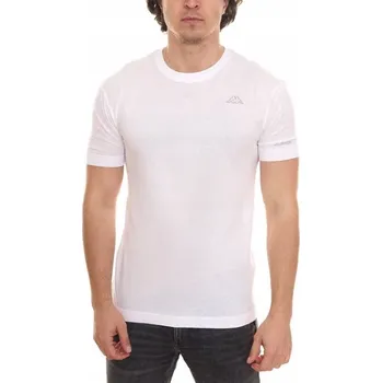 Tričko pánské tričko KAPPA tričko s malým logem bílá bavlna XL